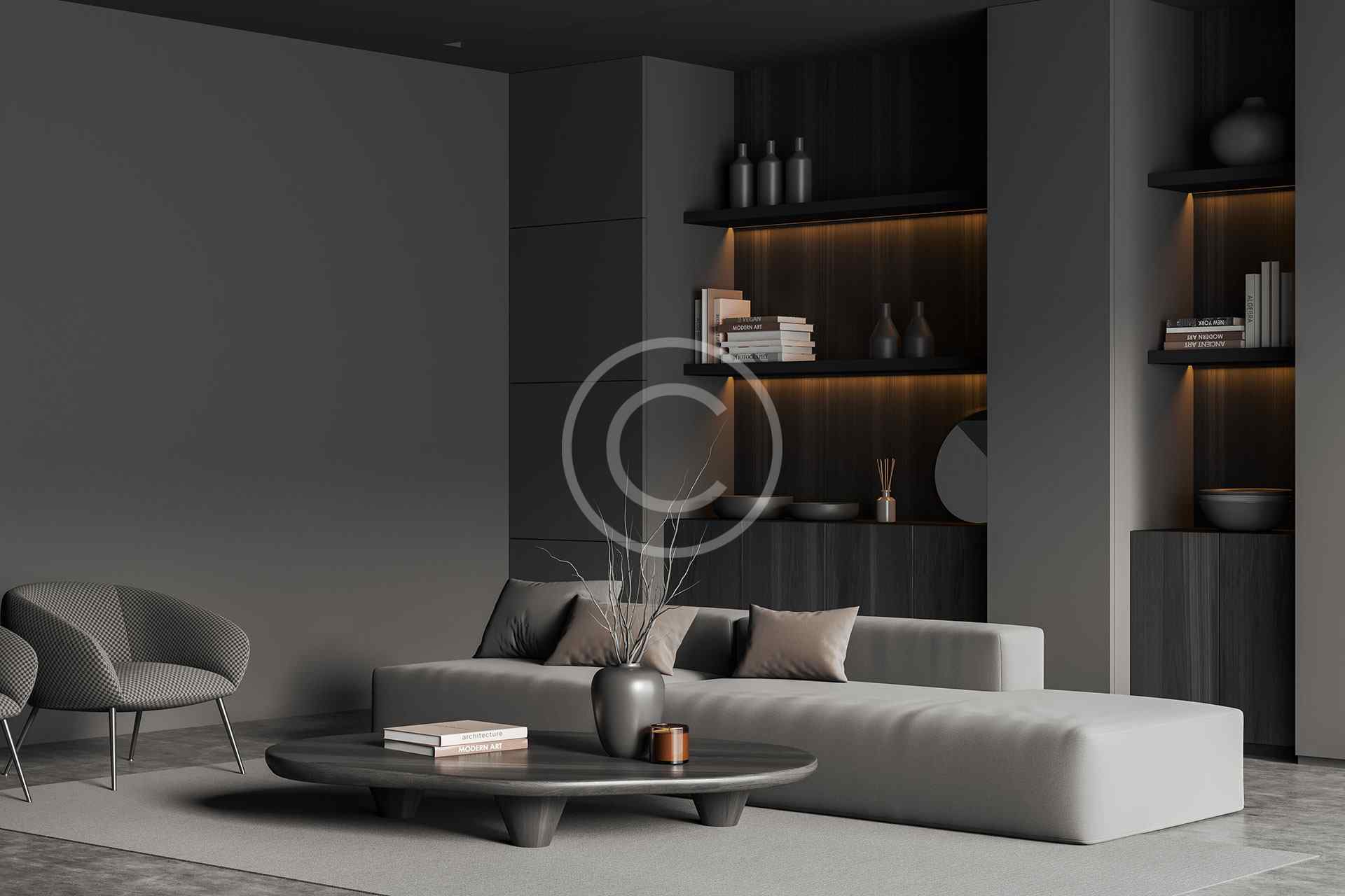 Best roofing company Living room interior